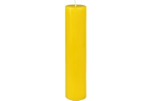 2 x 9 Yellow Pillar Candle