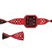 Kartice Compatible with Fitbit Versa Bands Silicone Shockproof Protective Case Soft Shatter-Resistant Silicone Sport Bands Replacement Strap (Red)