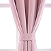 YOJA Thermal Insulated Window Treatment Blackout Curtains Drapes,Light Pink,52