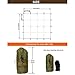 FREE SOLDIER Waterproof Portable Tarp Multifunctional Outdoor Camping Traveling Awning Backpacking Tarp shelter Rain Tarp
