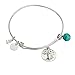 YFN Tree of Life Charm Expandable 925 Sterling Silver Bangle Bar Bracelet 7.75