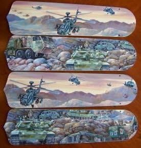 Ceiling Fan Designers 42set Kids Atmh Army Tanks Military