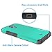 BLU R1 HD Case, OMOTON High Impact Resistant Fully Protective Dual Layer Case with [Soft TPU Interior] [Durable PC Exterior] [Fashion Design], Light Green