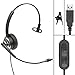 Professional WordCommander USB Voice Recognition Headset with Noise Cancellation Microphone Improving Voice to Text Accuracy During Dictation 