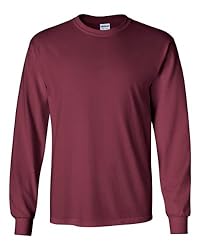 Gildan Adult L/S T-Shirt in Maroon - XXX-Large