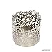 Hosley Metal Jar Candle Sleeves/Holders - Your Choice of Colors and Designs (Silver)