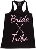 Shop4Ever® Bride Tribe Pink Women's Racerback Tank Top Wedding Tank Tops