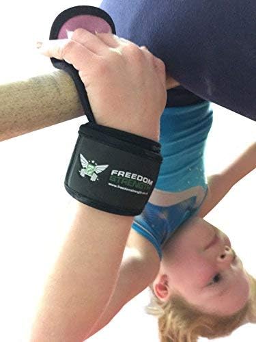 Freedomstrength Children Size gymnastics palm guard protectors with padded wrist strap/Hand Grips