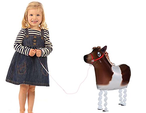 VOULOIR Walking Animal Balloons Horse and Cow Balloon Air Walkers, Kids Farm Animal Theme Birthday Party Supplies Birthday Decorations