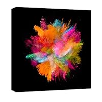 Canvas Wall Art Colorful Powder Canvas Prints Home Artwork Decoration for Living Room,Bedroom - 12x12 inches