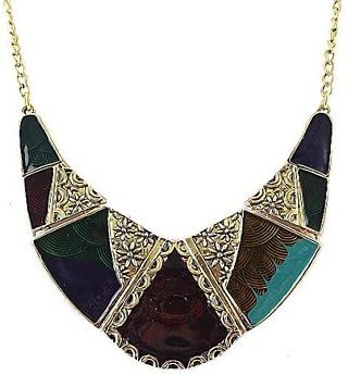 2014 Latest Trends Colorful Enamel Statement Collar Necklace