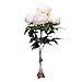 HoveBeaty Pink Peony Artificial Flower Bouquet Home Office Decor Weding Decorations (1 Bunch of 5 Flowers)