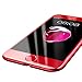 Lamshaw Red 9H Full Coverage Tempered Glass Screen Protector with Home Button Sticker-Touch ID Button for iPhone 7 Plus(iPhone 7 Plus)