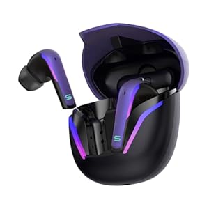 Soul S-Play2 ワイヤレスイヤホン Bluetooth 5.2 低遅延 タッチ操作 防水 IPX7 充電ケース付 パープル