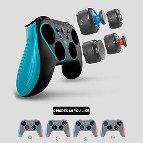 Game for Switch Controller,GEEKLIN Wireless Gamepad for pc Android,3D Joystick moudles and Button moudles are Interchangeable for Wireless Gamepad