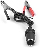 HDE Car Auto Battery Alligator Clip 12V DC Cigarette Lighter Socket Adapter