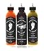 Heartbeat Hot Sauce Co. 3 Bottle Variety Pack: Red and Blueberry Habanero, Jalapeno - Small Batch & Handmade, Vegan, Gluten & Preservative Free