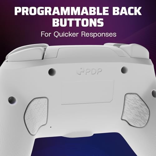 PDP Afterglow Wave Wireless Pro Controller with Full Motion for Nintendo Switch, Nintendo Switch - OLED Model, 8 RGB LED Lighting Zones, 30 Foot Range, 20 Hour Rechargeable Battery White 4