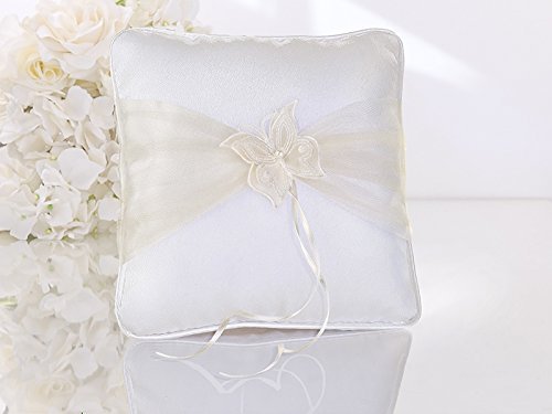 PartyDeco Butterfly Pillow Holder, White
