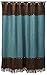 HiEnd Accents Cheyenne Western Shower Curtain, Turquoise