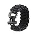 Pink Paracord Survival Bracelet with Adjustable Clasp and Fire Starter