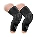 Bucwild Sports Knee Pads/Padded Compression Pro Knee Sleeves (1 Pair) Youth & Adult Sizes - Basketball Wrestling Volleyball Black White Red Blue (Black, XXS (Youth))