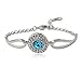 MAFMO White Platinum Plated Crystal Round Shaped Necklace Bracelet Earrings Set Women Fashion Jewelry