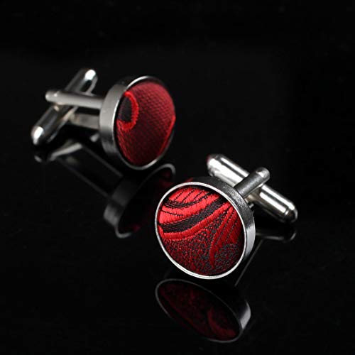Dan Smith C.C.AD.C.002 Paisley Style Goods Stainless Steel Cufflinks 6 Pairs Available Series For Play - Thumbnail 5