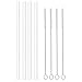 [4 Pack] Straws Replacement for Hydroflask Wide Mouth Bottle Straw Lid, 4 BPA-FREE Straws and 4 Straw Cleaning Brushes primary