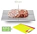 Kusine Defrost Tray and Thawing Plate | Fast defrosting Tray for Frozen Foods | Rapid Meat Thawing Tray Works Like Magic! | Kitchen Gadget with Two Bonus Cutting Boards