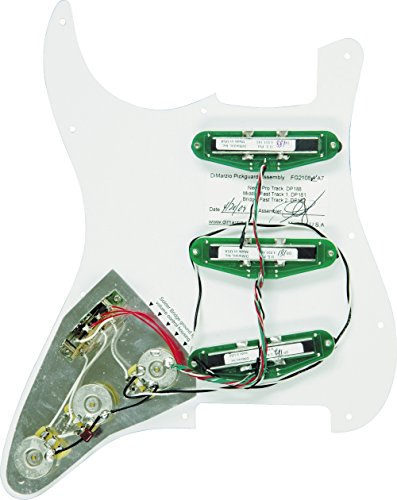 DiMarzio FG2108 Fast Track Prewired Pickguard White