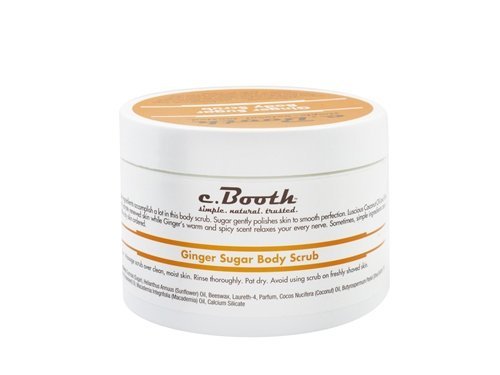 C. booth body scrub, ginger sugar, 8 fluid ounce