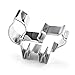 GXHUANG Cute Fox Cookie Cutter - Stainless Steel,for Holiday Anniversary Birthday Party
