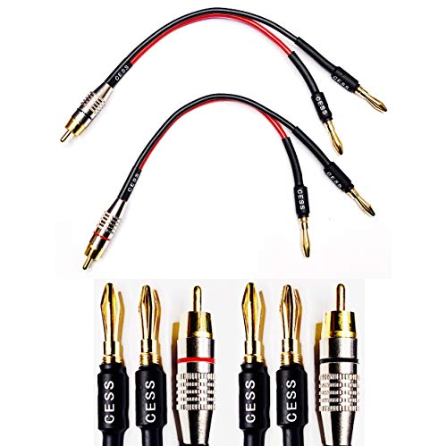 CESS-024-6i Banana Plugs to RCA Cable 6 