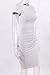 Missufe Women's Short Sleeve Ruched Casual Sundress Midi Bodycon T Shirt Dress