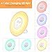 INLIFE Wake Up Light Alarm Clock Sunrise Simulation Dusk Fading Night Light with Nature Sounds, FM Radio, Touch Control and USB Charger