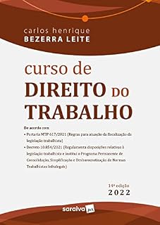 Livro Curso de Direito do Trabalho - 14 edição 2022