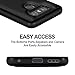 TILL for LG G6 Case, TILL LG G6 [PU Leather] Flip Wallet Case [Cash & Card Slot Holder] [Kickstand] Detachable Magnetic Folio Protective Case Cover [Black]