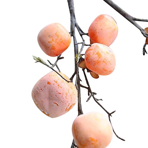 Owill Artificial Flower Persimmon Fruit Berries Bouquet Floral Garden Home Decor (A, Orange) - Thumbnail 2