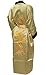 Chinese Bath Robe with Really Big Dragon in Both Side Gold and Black