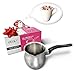 Small Briki Melting Pot Turkish Greek Armenian Coffee Sauce Pan Butter Warmer Milk Frother for Hot Chocolate Candy Soap Wax Melter – Best 24 oz Stainless Steel Pouring Decanter - Holiday Gift Box