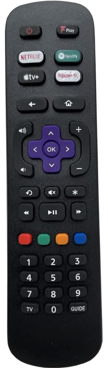 New Replacement 55RP620K Remote Control Compatible with TCL All 2022 Smart LED LCD TV's with Freeview Play, Apple TV+, Spotify, Netflix & Rakuten TV Buttons