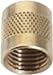 C&D Valve CD2245 1/4 flare cap, round brass w/ neoprene o-ring seal (pack of 25 caps)