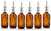2 OZ Amber Boston Round Glass Bottle - W/Nasal Sprayer - Pack of 6