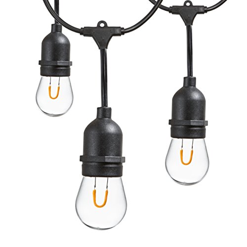 Newhouse Lighting 1-Watt S14 LED Bulb with Curved Filament for Outdoor String Lights, 18-Pack - Thumbnail 3