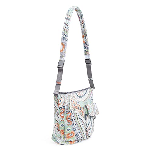 Vera Bradley Utility Bucket Crossbody Purse, Citrus PaisleyRecycled