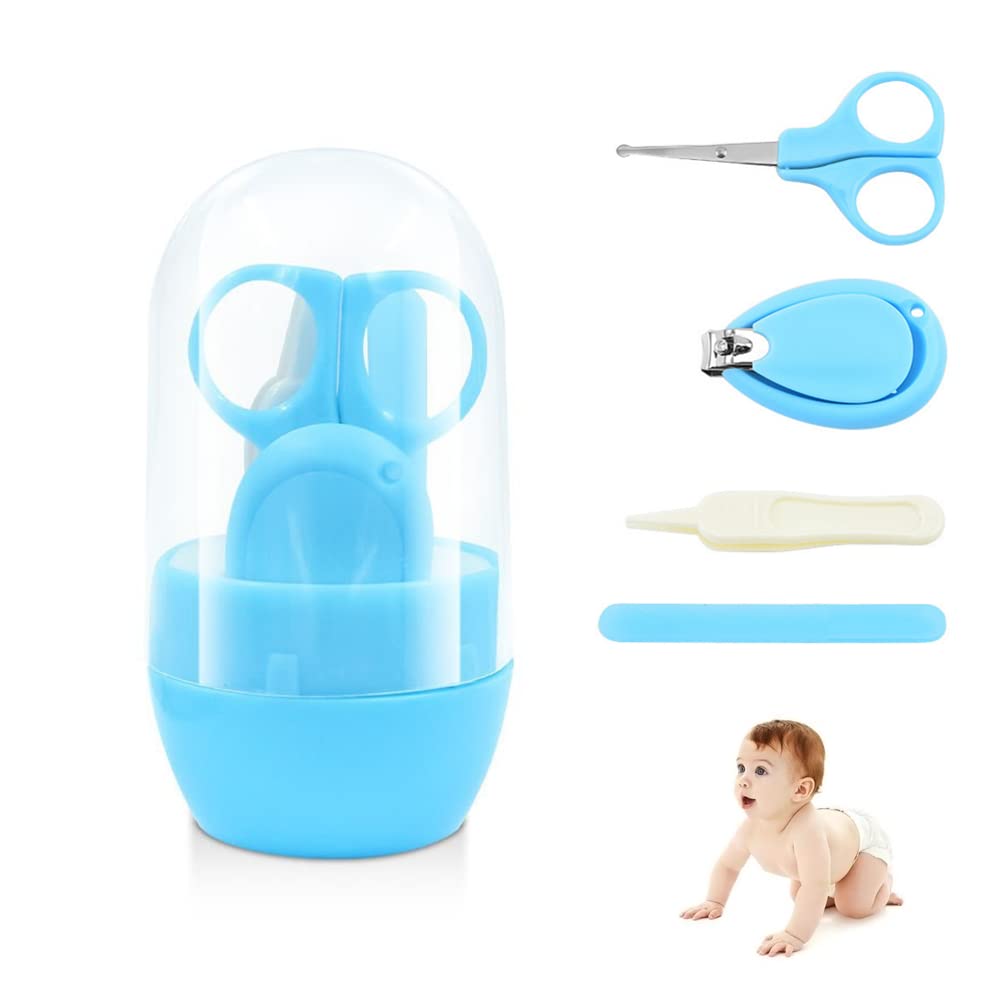 CQADSC 1 PCS Baby Nail Kit Durable Baby Nail Clippers Kit 4 in 1 Baby Nail Care Set Baby Grooming Kit Baby Nail Scissors for Newborn Infant Toddler Kids