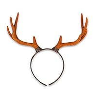 Pawliss Reindeer Antler Headband Cute Hair Accessory for Christmas Holiday Party Stereoscopic Design