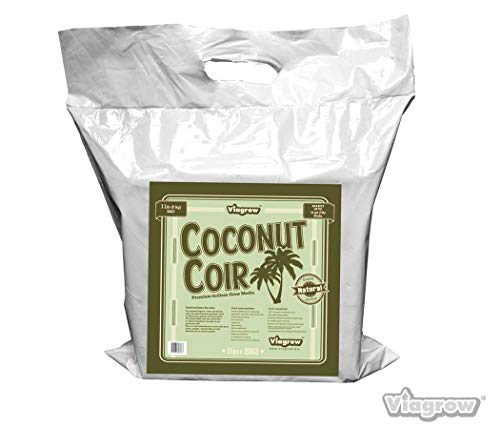 Viagrow Soilless Media Coco VCCB5 11 lb (5kg) Coconut Coir Brick/Block