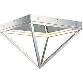 ET2 Pyramid-28W 1 LED Flush Mount-15.75 Inches Wide by 12 inches high-Polished Chrome Finish